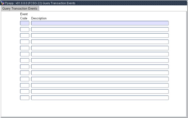 Example of Transaction Events