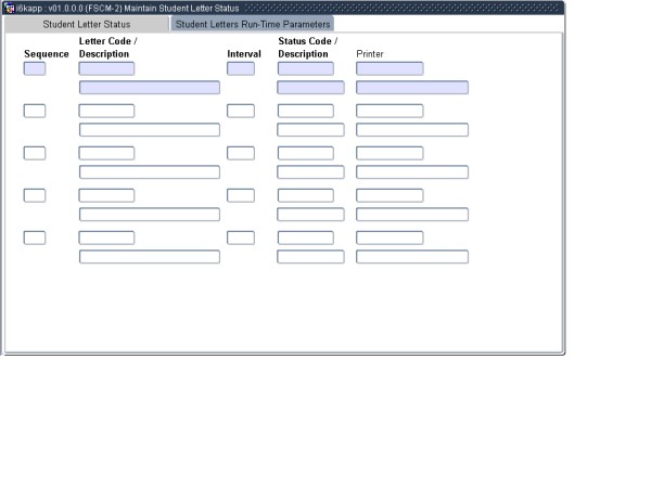 Example of Student Letter Status