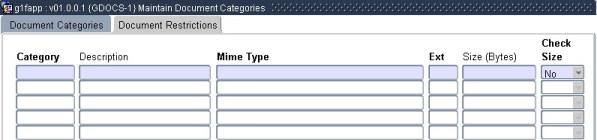 Document Restrictions