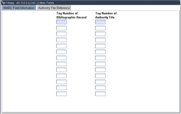Example of Authority Fiel Reference