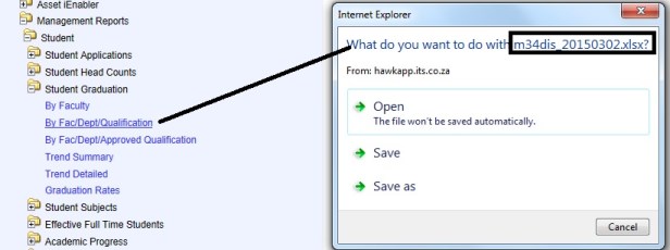 Example of ...Student Head Count