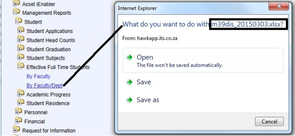 Example of ..Effetive Full Time Students