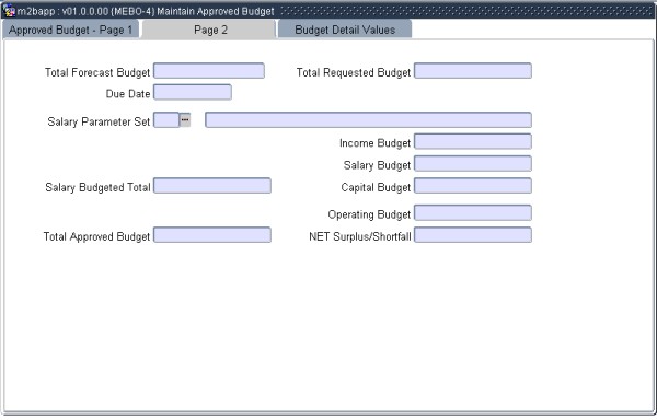Example of Approved Budget - Page 2