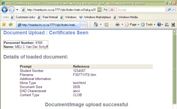 Example of ...DSR gdocs-2a