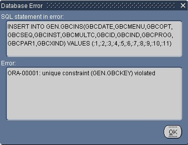 Example of ...help error