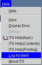 Example of ...e.g logging incidents