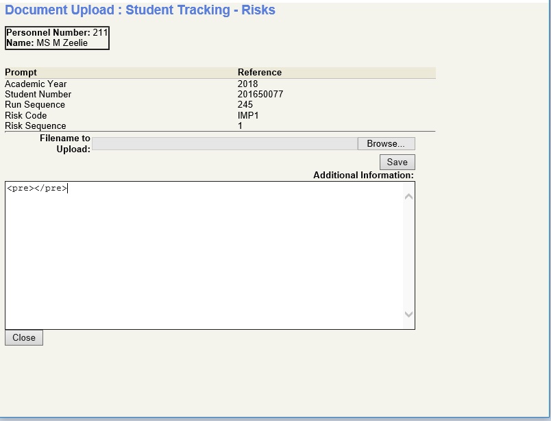 document load file name selection