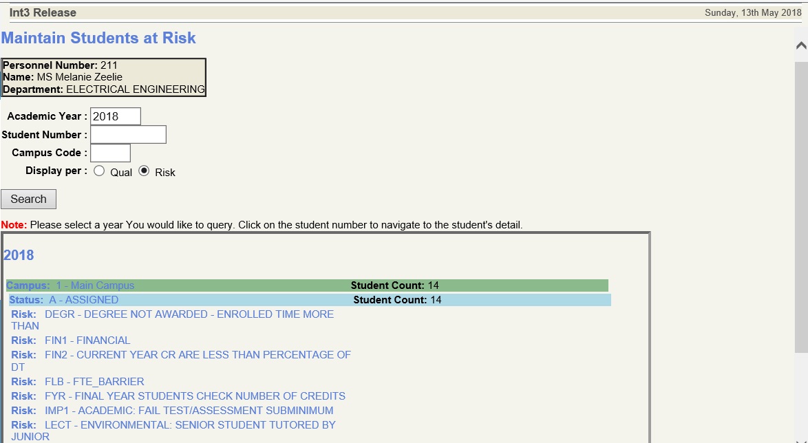 display per status_all risks