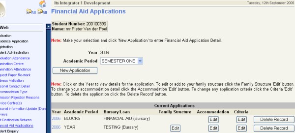 Example of Financial Aid iEnabler Page 3