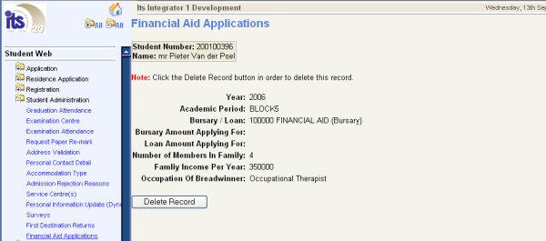 Example of Financial Aid iEnabler Page 4