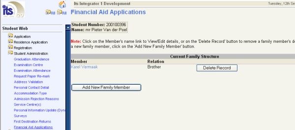 Example of Financial Aid iEnabler Page 5
