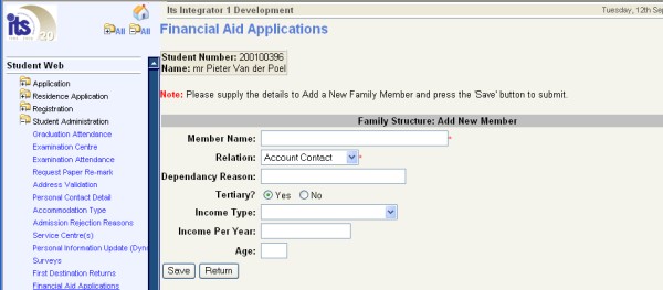 Example of Financial Aid iEnabler Page 7