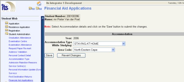 Example of Financial Aid iEnabler Page 8