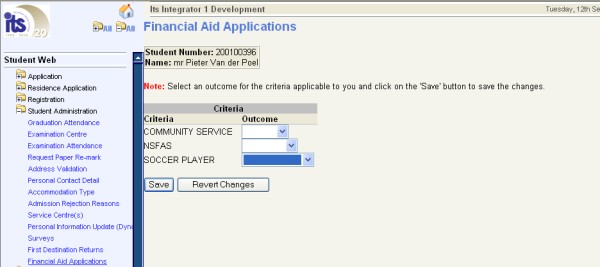Example of Financial Aid iEnabler Page 9