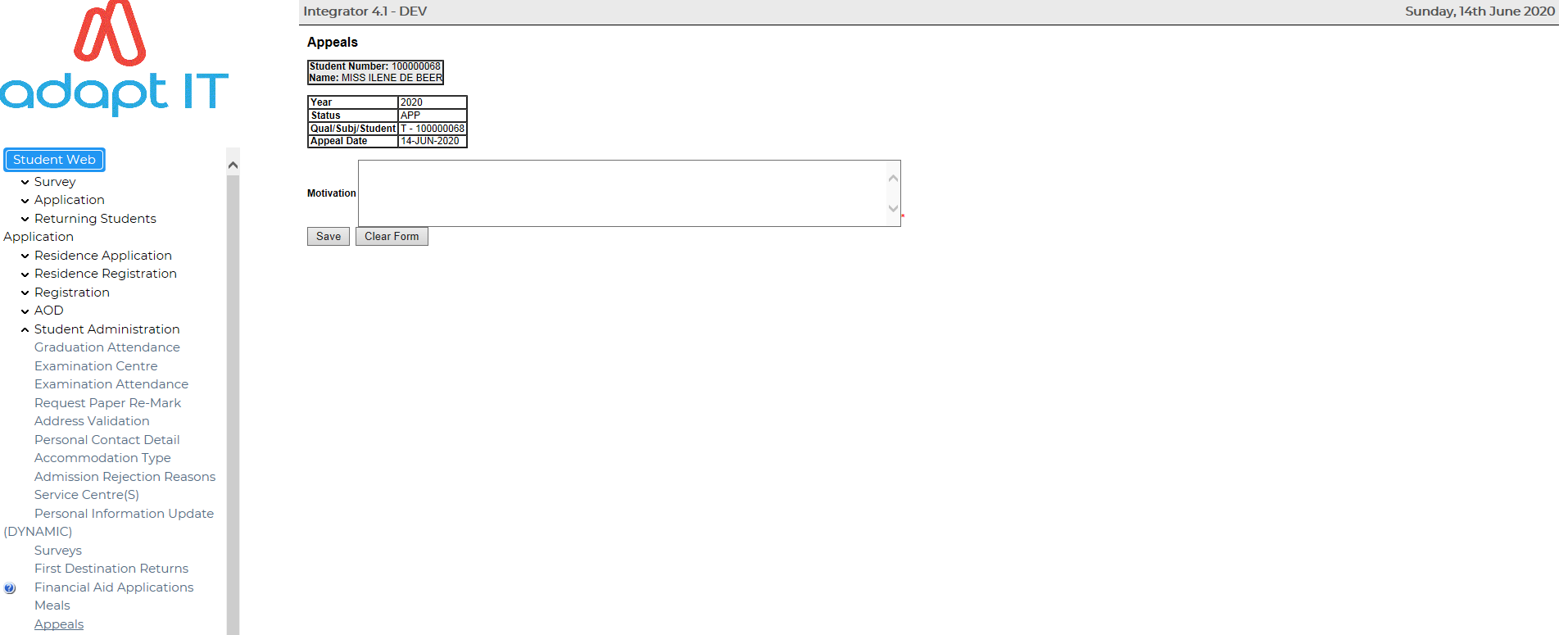 Request Appeal Image