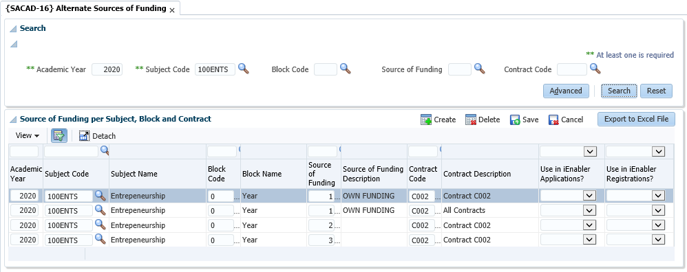 Example of {SACAD-16}