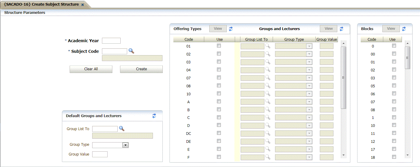 Create Qualification Structure