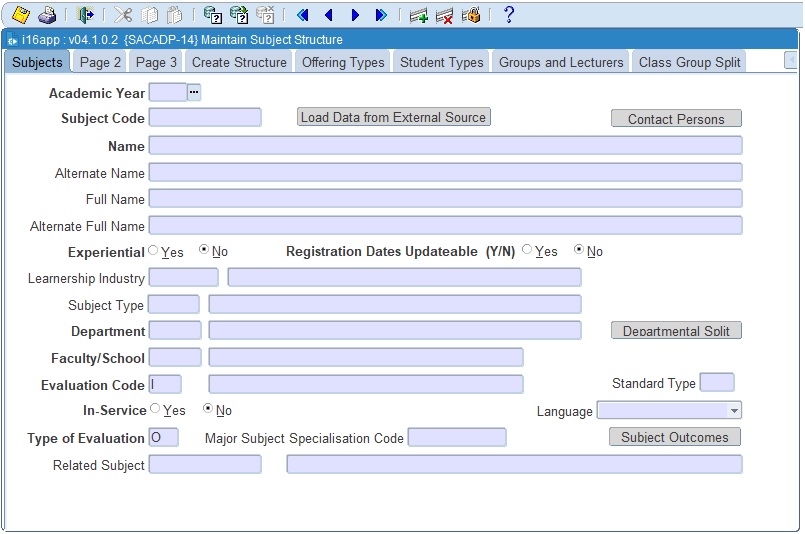 block 1 subject detail