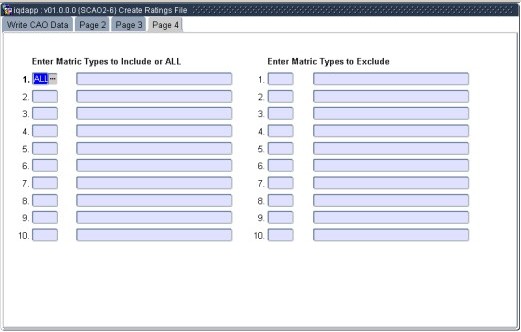 Example of Write CAO Data