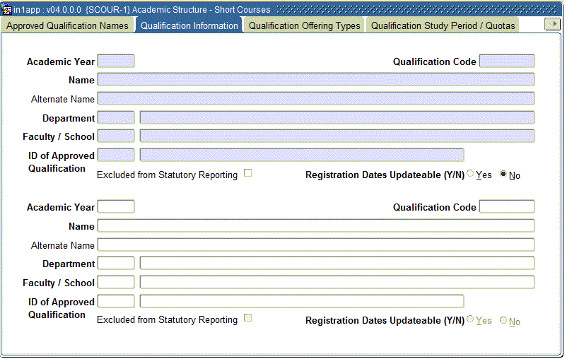 Example of Qualification Information