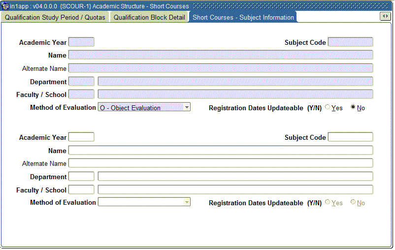 Example of Subject Information