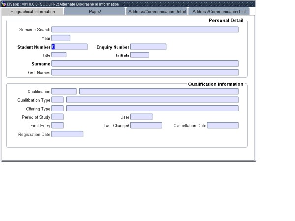 Example of Biographical Information