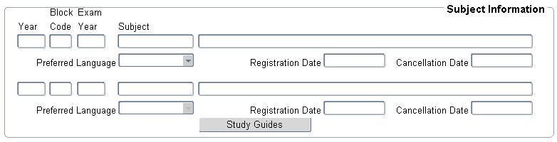 Example of Subject Information