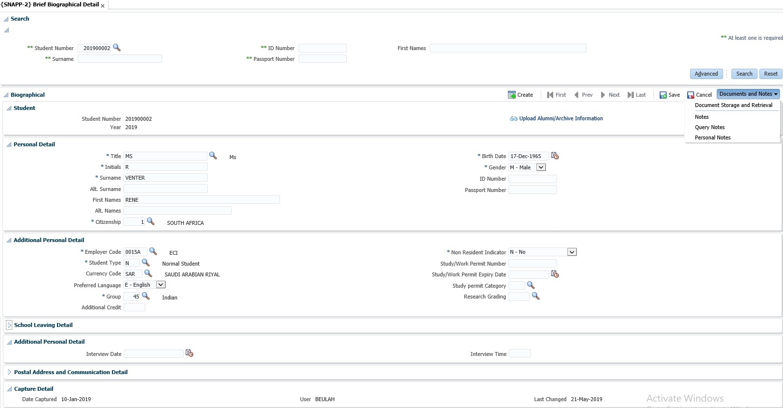 Short Biographical block 1 page 2 image