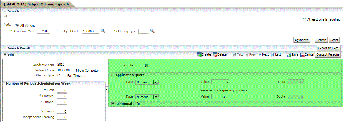 Planned subjects Image
