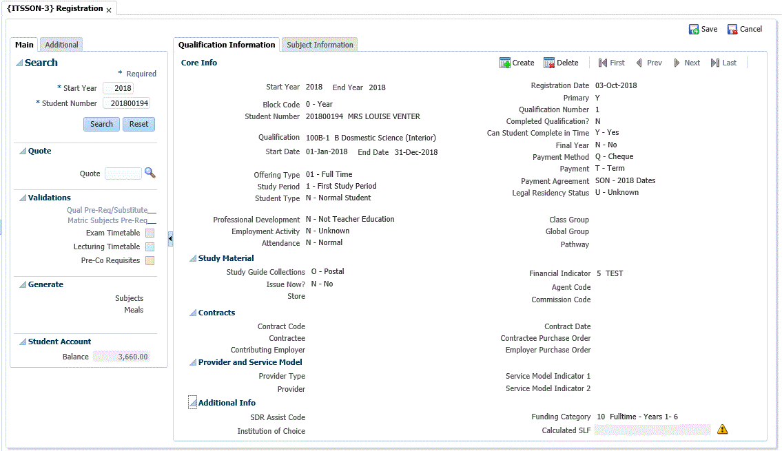 Example of {SREGAR-1} and {SDREGAR-1}