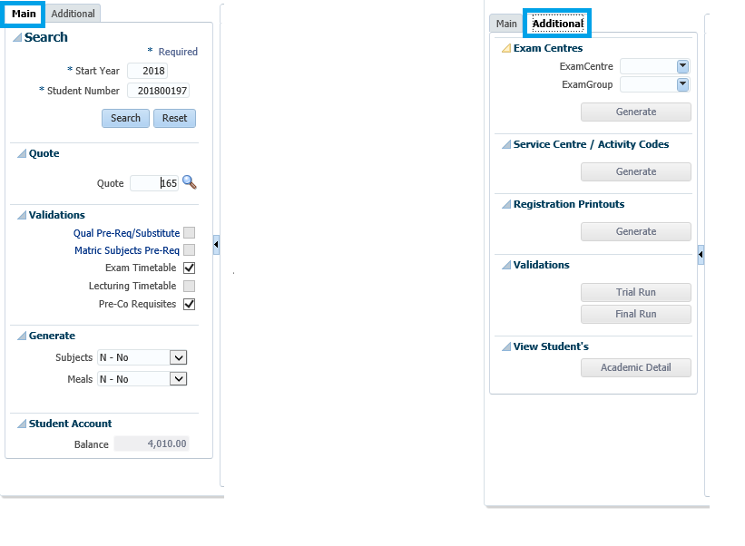 Example of {SREGAR-1} and {SDREGAR-1}