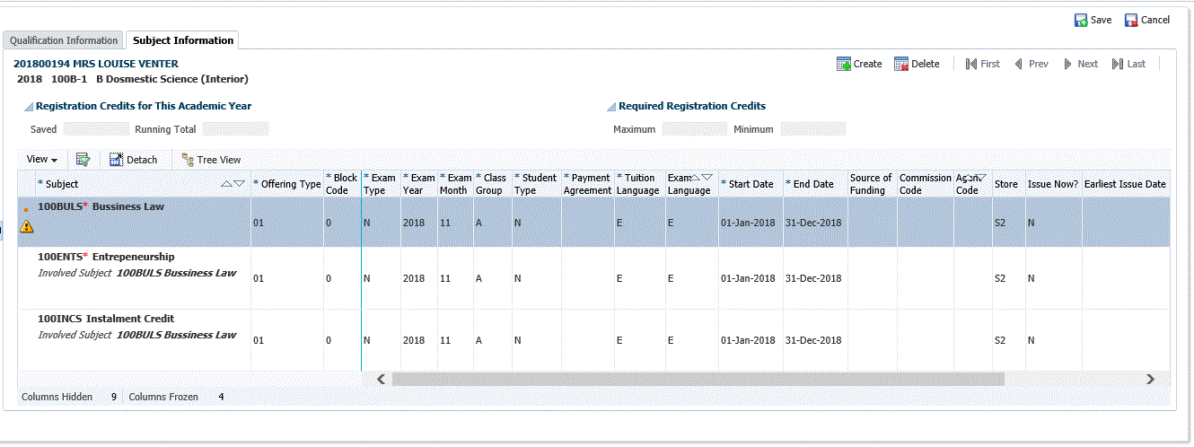 Example of {SREGAR-1} and {SDREGAR-1}