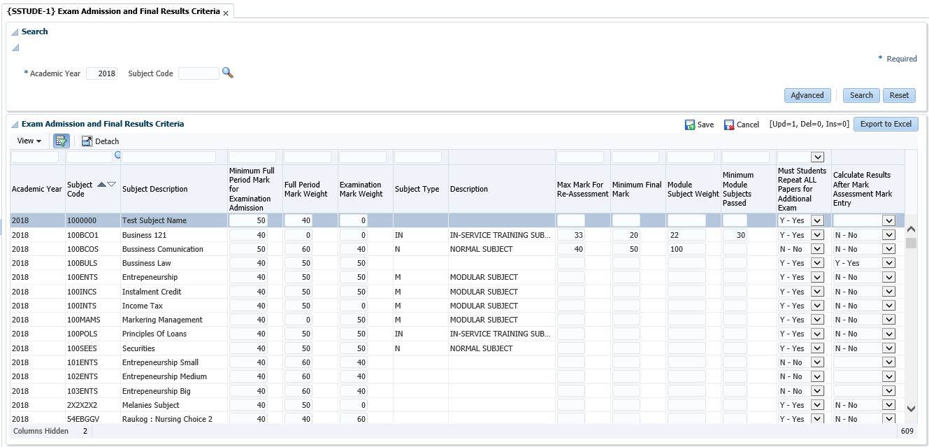 Exam Criteria Block 1 Image