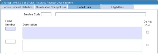 Service Request Coded Data Image B3