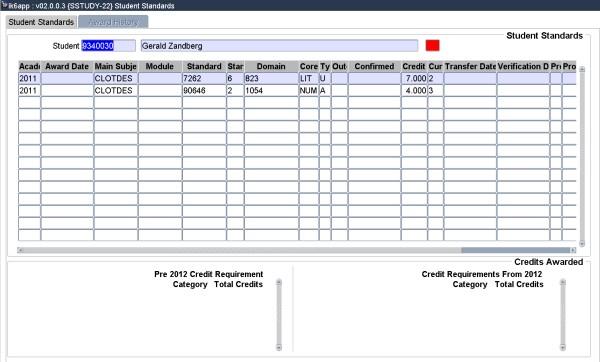 Example of Student Standards