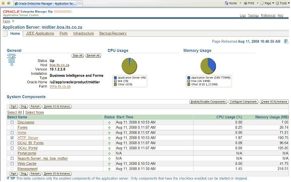 HTTP Server system component