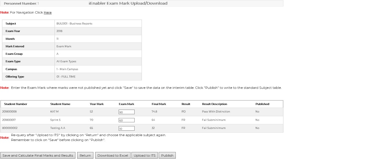 Re-query after Upload to ITS