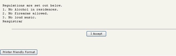 residence rules and regulations