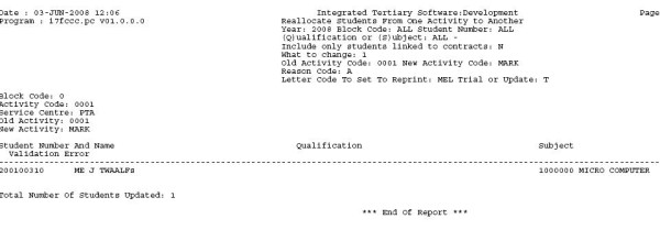 re-allocate students