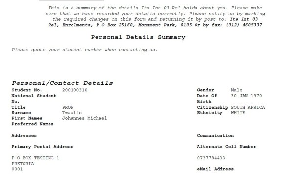 Image of full detail report