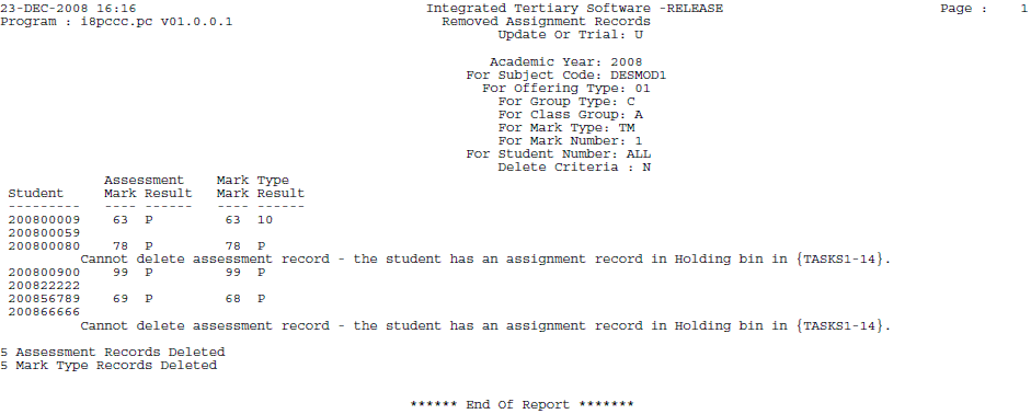 Example of output from {SSTUD1-11}